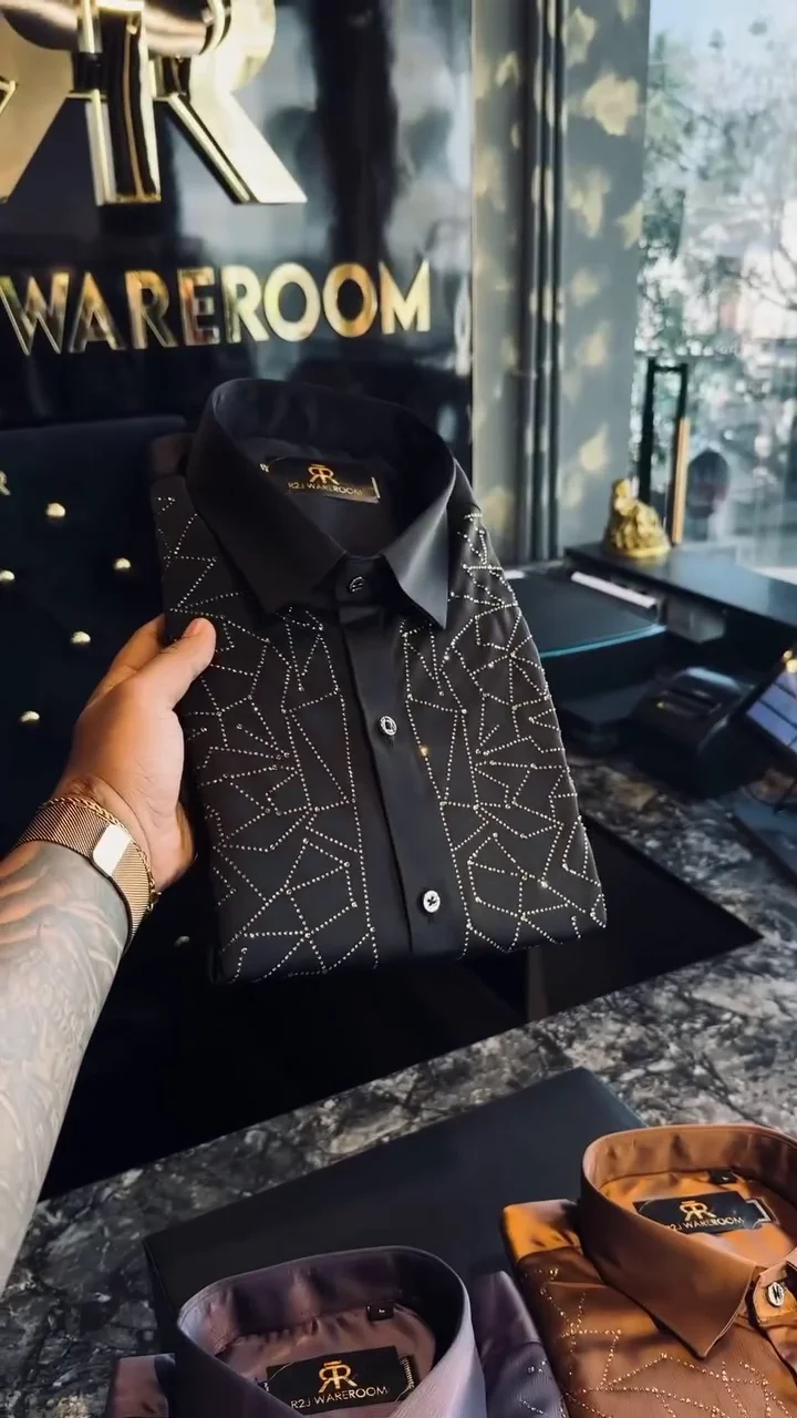 Men’s Premium Designer Partywear Shirt - Image 4