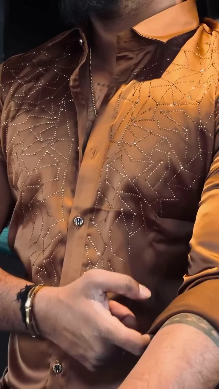 Men’s Premium Designer Partywear Shirt - Image 3