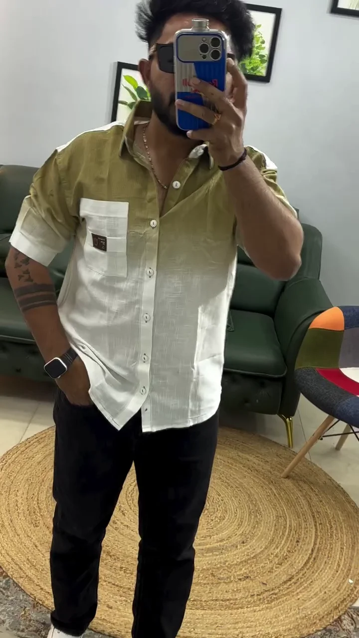 Spread-Collar Shirt with Patch Pocket - Image 5