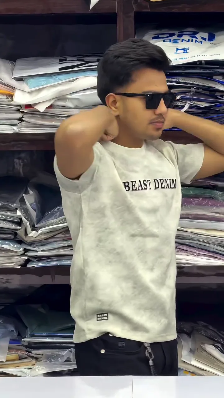 Pure Cotton Typography Printed Washed T-shirt